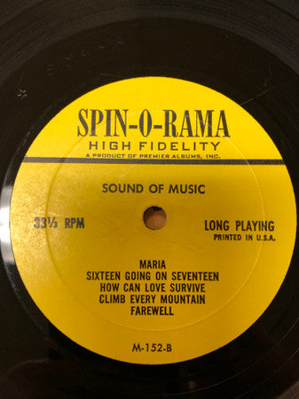 Rodgers & Hammerstein : The Sound Of Music (LP, Album, Mono)