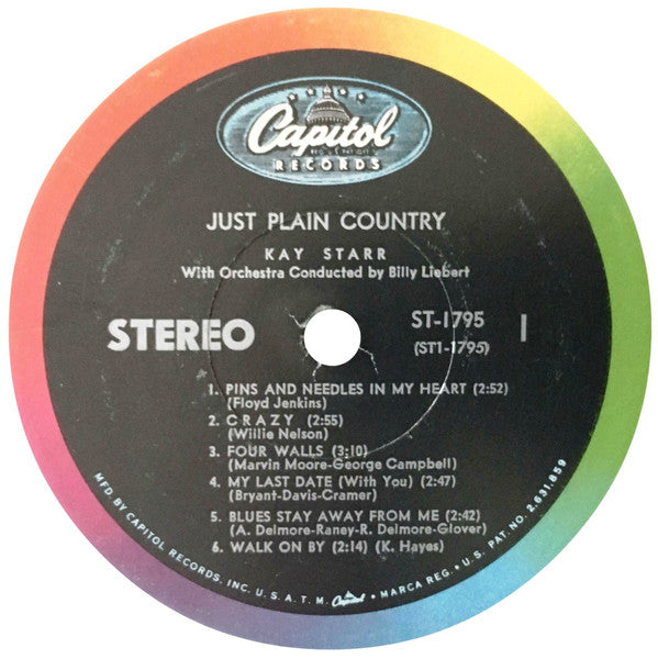 Kay Starr : Just Plain Country (LP, Album)