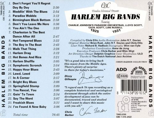 Various : Harlem Big Bands (CD, Comp)