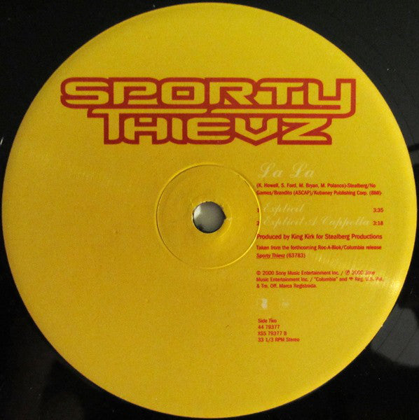 Sporty Thievz : La La (12", Single)