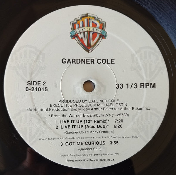 Gardner Cole : Live It Up (12")