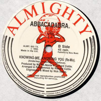 Abbacadabra : Knowing Me, Knowing You (12")