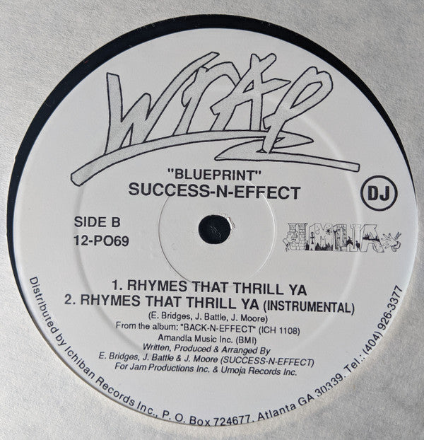 Success - N - Effect : Blueprint / Rhymes That Thrill Ya (12", Promo)