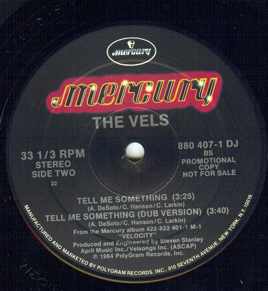 The Vels : Look My Way / Tell Me Something (12", Single, Promo)
