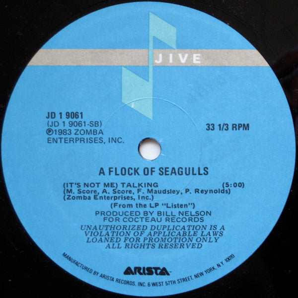 A Flock Of Seagulls : Nightmares (12", Promo)