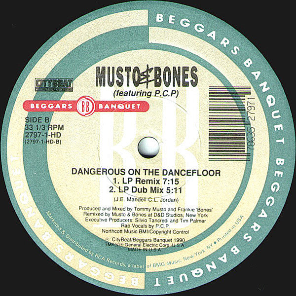 Musto & Bones Featuring P.C.P. (People Can Party) : Dangerous On The Dancefloor (12")