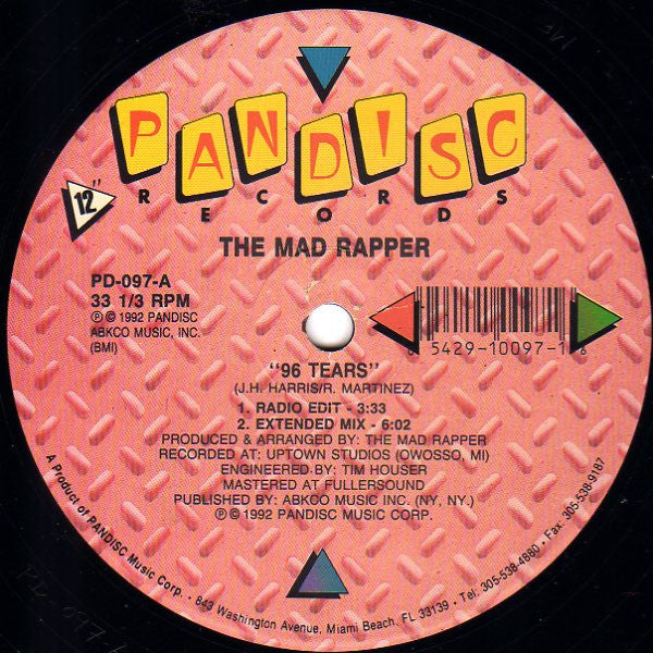 The Mad Rapper : 96 Tears (12")