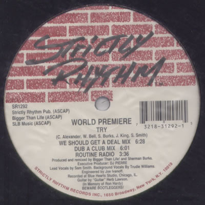World Premiere : Try (12")