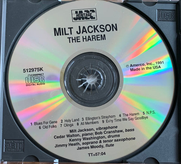 Milt Jackson : The Harem (CD)