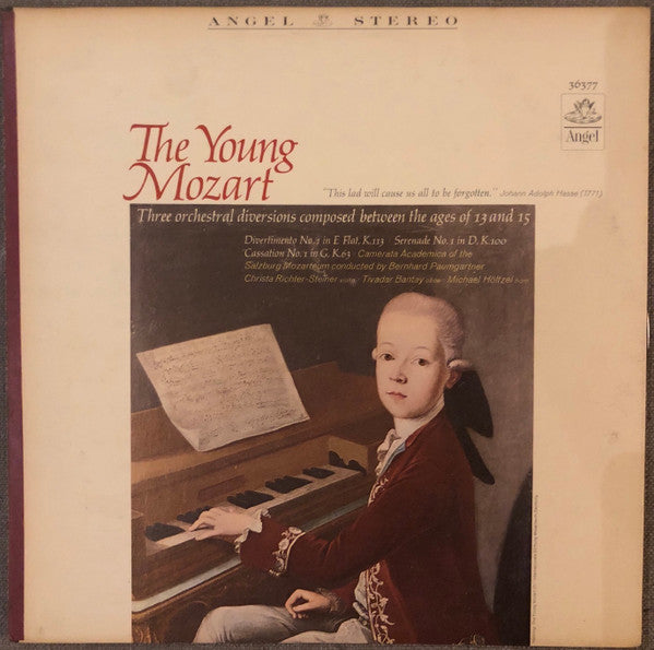 Wolfgang Amadeus Mozart, Bernhard Paumgartner : The Young Mozart (LP, Album)