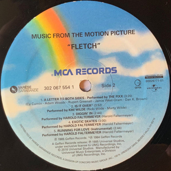 Various : Music From The Motion Picture Soundtrack "Fletch" (LP, Album)