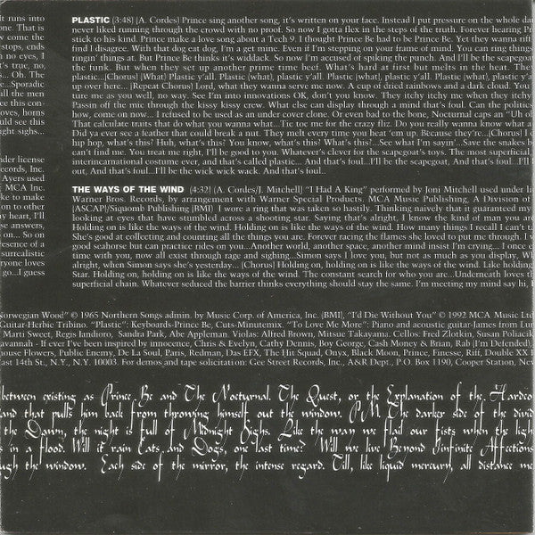 P.M. Dawn : The Bliss Album (Vibrations Of Love And Anger And The Ponderance Of Life And Existence) (CD, Album, Club)