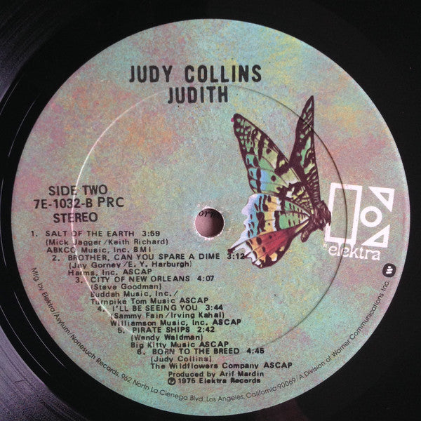 Judy Collins : Judith (LP, Album, PRC)