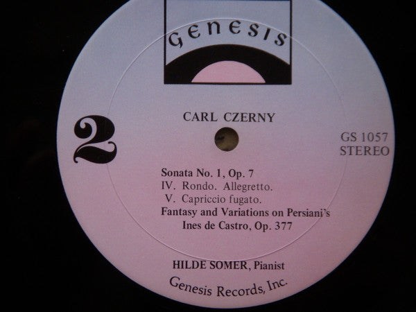 Hilde Somer, Carl Czerny : Hilde Somer Plays Carl Czerny (LP)