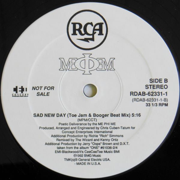 Me Phi Me : Sad New Day (12", Promo)