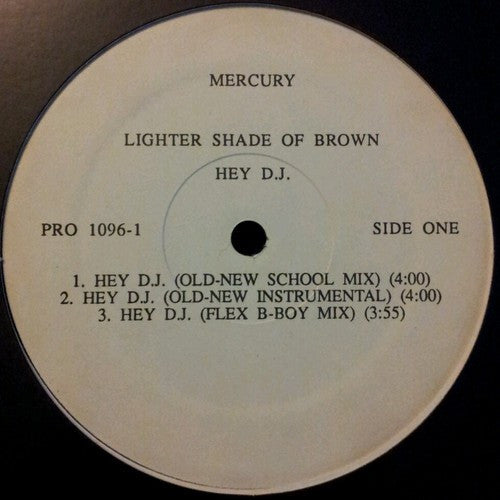 Lighter Shade Of Brown : Hey D.J. (12", Promo)