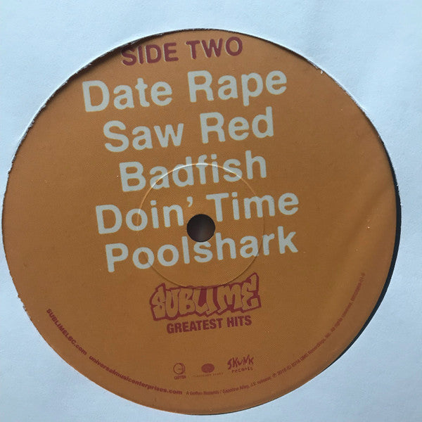 Sublime (2) : Greatest Hits (LP, Album, Comp, Ltd, RE, RM)