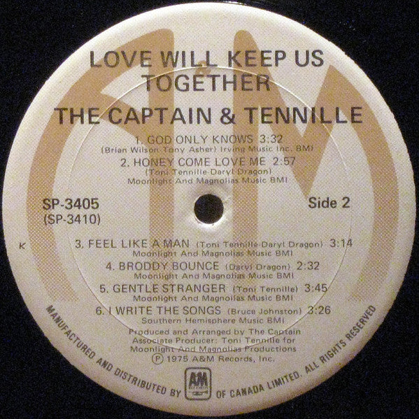 Captain And Tennille : Love Will Keep Us Together (LP, Album)