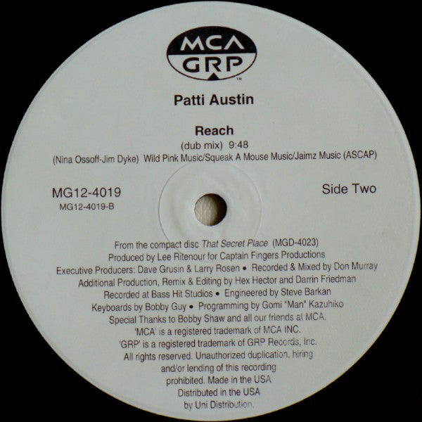 Patti Austin : Reach (12")