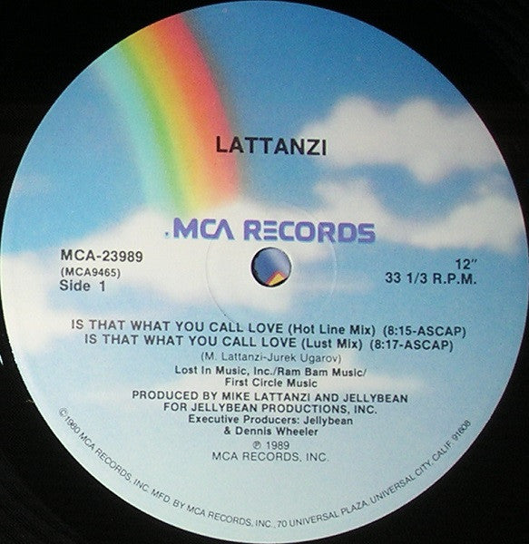Michael Lattanzi : Is That What You Call Love (12", Single)