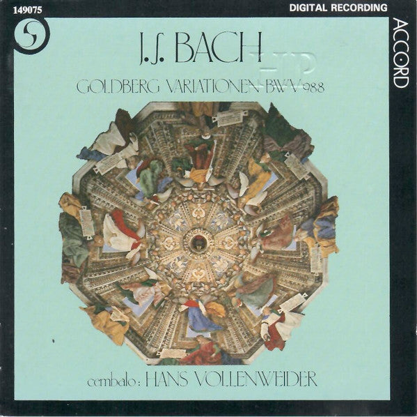 Johann Sebastian Bach, Hans Vollenweider : Variations Goldberg BWV 988 (CD, Album)