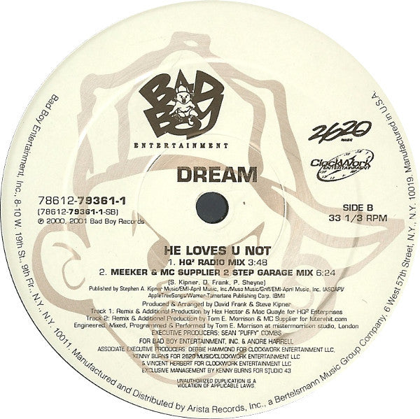 Dream : He Loves U Not (12")