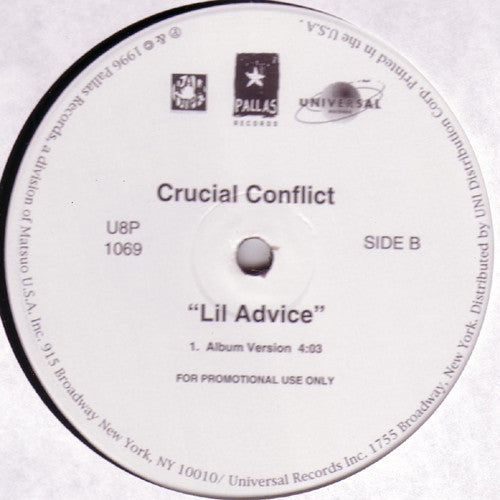 Crucial Conflict : Ride The Rodeo/Lil Advice (12", Promo)