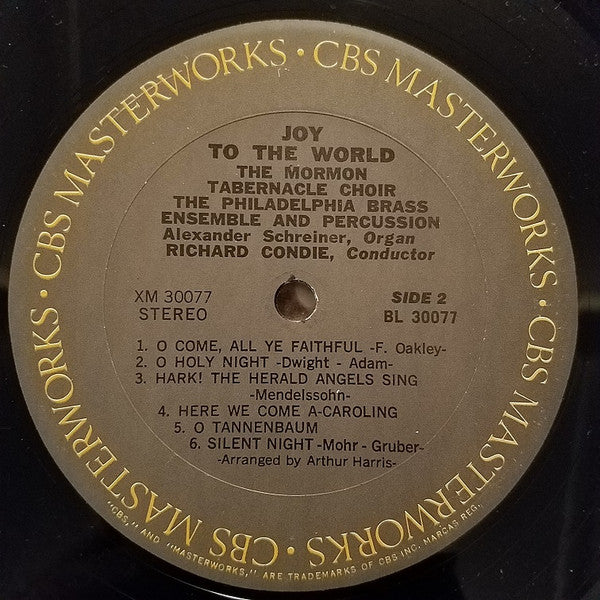 Mormon Tabernacle Choir / Philadelphia Brass Ensemble / Richard P. Condie / Alexander Schreiner : Joy To The World (LP, Album)