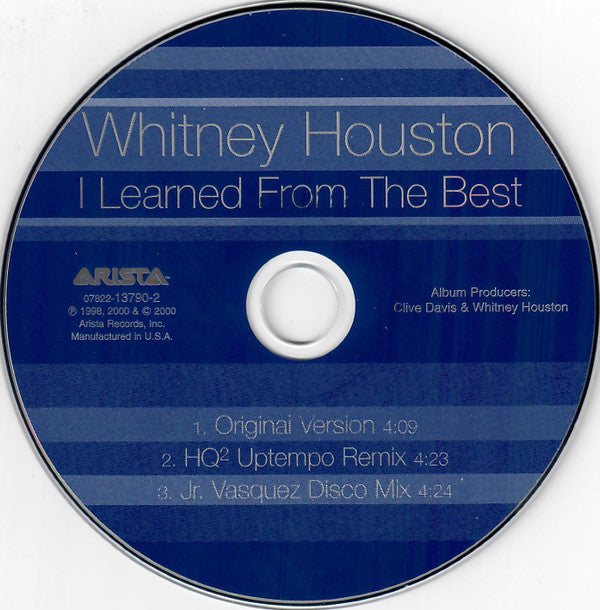 Whitney Houston : I Learned From The Best (CD, Single, Car)