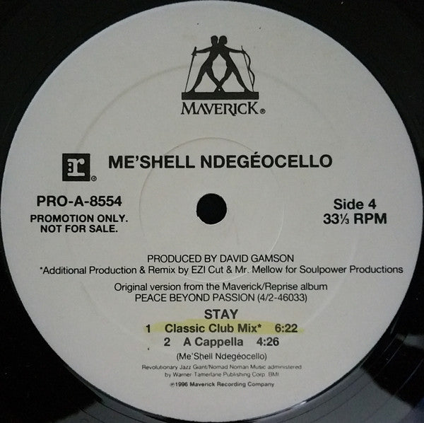 Me'Shell NdegéOcello : Stay (2x12", Promo)