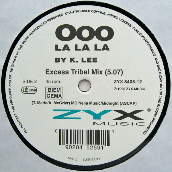K Lee : Ooo La La La (12")