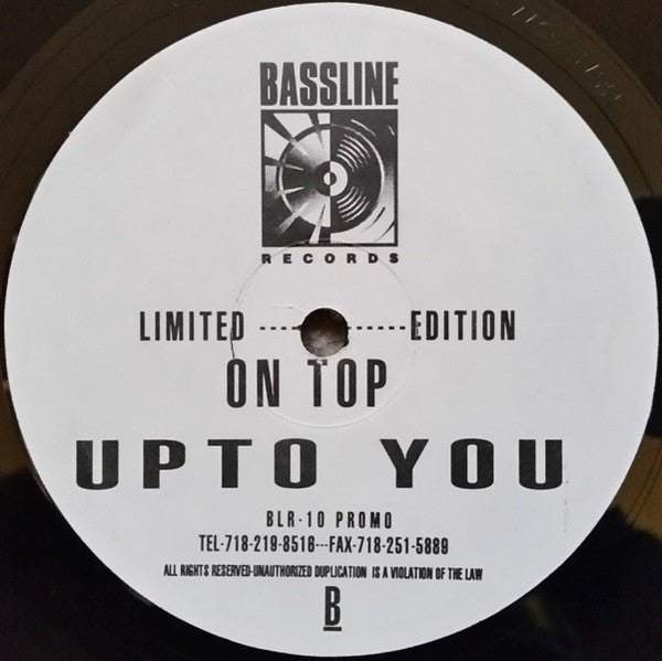 On Top : Up To You (12", Ltd, Promo)