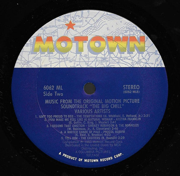 Various : The Big Chill (Original Motion Picture Soundtrack) (LP, Comp, Car)
