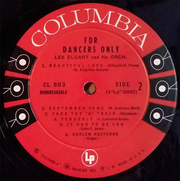 Les Elgart And His Orchestra : For Dancers Only (LP, Album, Mono)