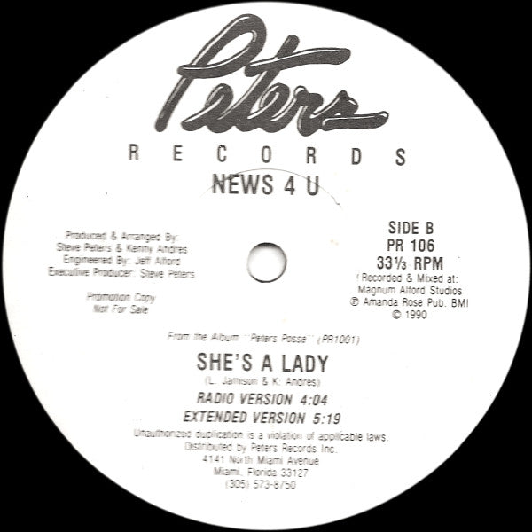 News 4 U : Good Times (12", Promo)