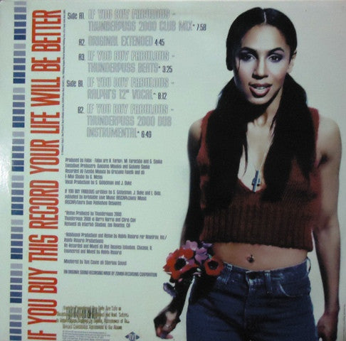 The Tamperer Featuring Maya Days : If You Buy This Record Your Life Will Be Better (12", Promo)