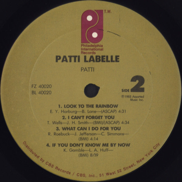 Patti Labelle : Patti (LP, Album, Pit)