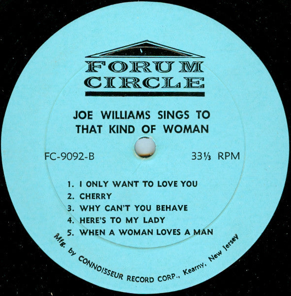 Joe Williams : Joe Williams With Songs About That Kind Of Woman (LP, RE)