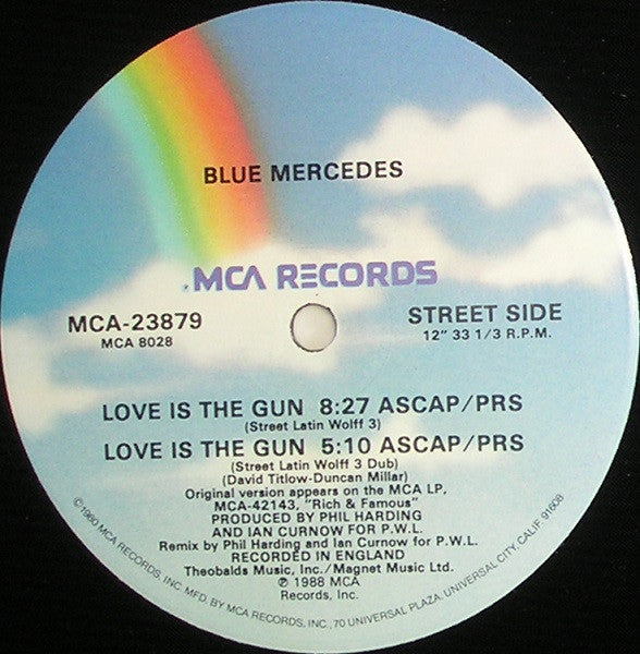 Blue Mercedes : Love Is The Gun (12")