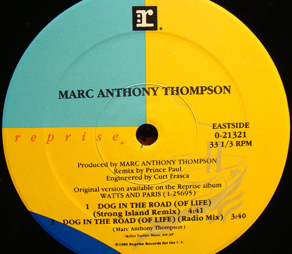 Marc Anthony Thompson : Dog In The Road (Of Life) (12", Single)