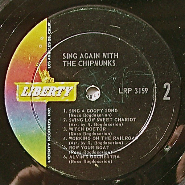 David Seville And The Chipmunks : Sing Again With The Chipmunks (LP, Mono)