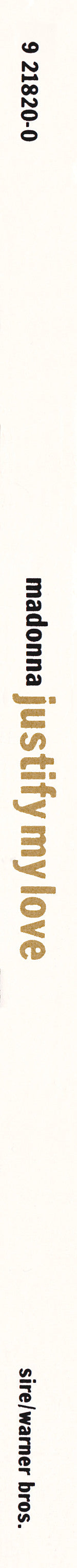 Madonna : Justify My Love (CD, Maxi, M/Print, Dig)