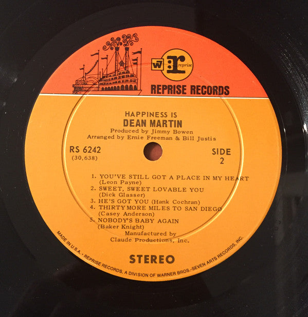 Dean Martin : Happiness Is Dean Martin (LP, Album, RE, Ind)
