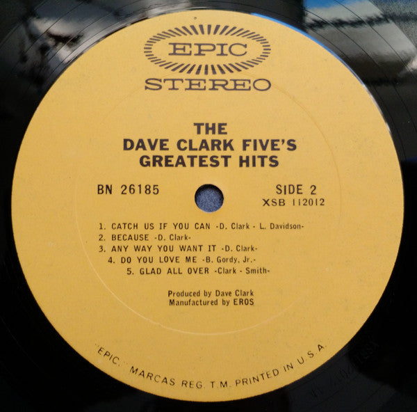 The Dave Clark Five : The Dave Clark Five's Greatest Hits (LP, Comp, San)