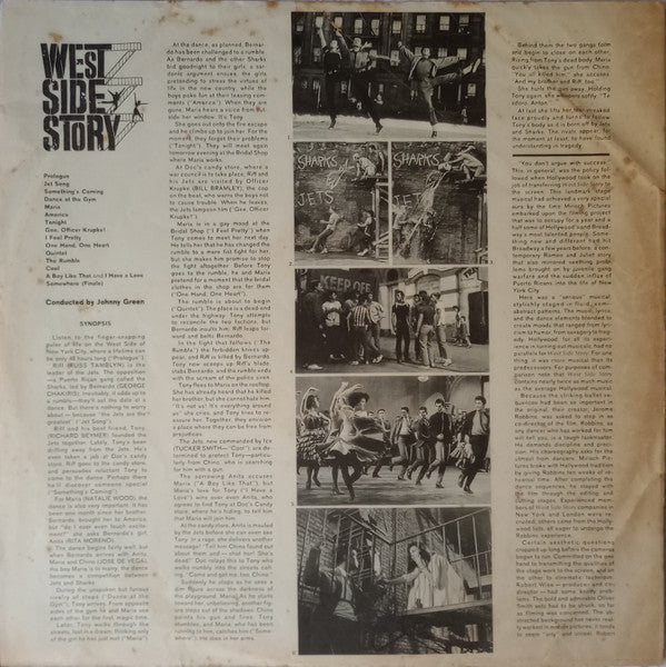 Leonard Bernstein : West Side Story (The Original Sound Track Recording) (LP, Album, RP, Pit)