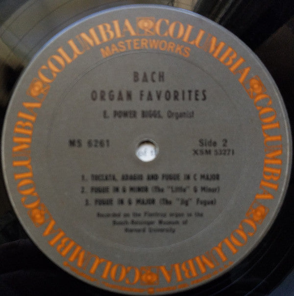 Johann Sebastian Bach : E. Power Biggs : Bach Organ Favorites (LP, Album, RE)