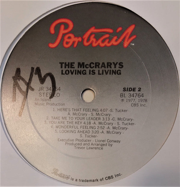 The McCrarys : Loving Is Living (LP, Album)