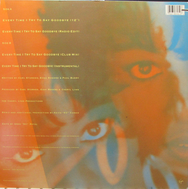 Cheryl Lynn : Every Time I Try To Say Goodbye (12", Promo)