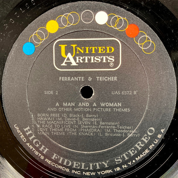 Ferrante & Teicher : "A Man And A Woman" And Other Motion Picture Themes (LP, Album)