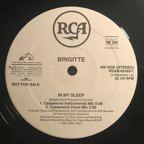 Brigitte (2) : In My Sleep (12", Promo)